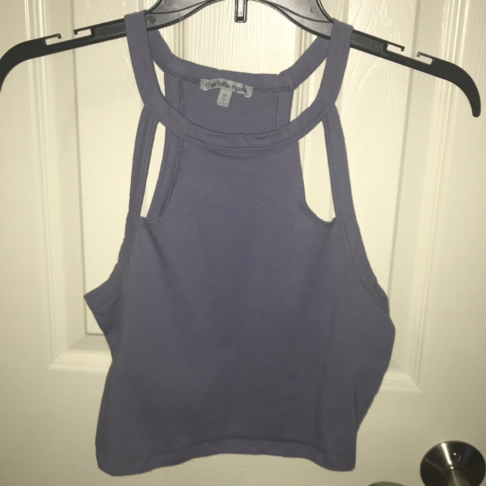 Charlotte Russe Purple Crop Top